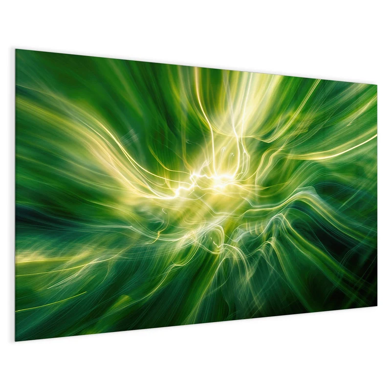 Magnettafel - Grüner Lichtwirbel