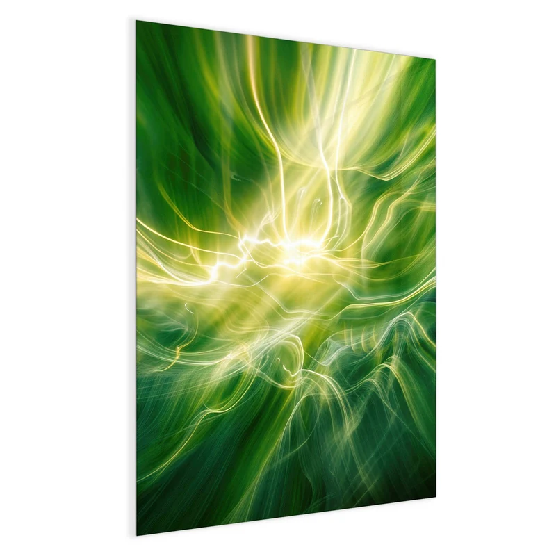Magnettafel - Grüner Lichtwirbel