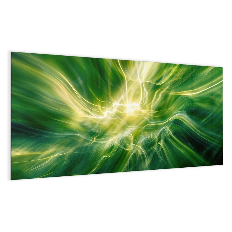 Magnettafel - Grüner Lichtwirbel