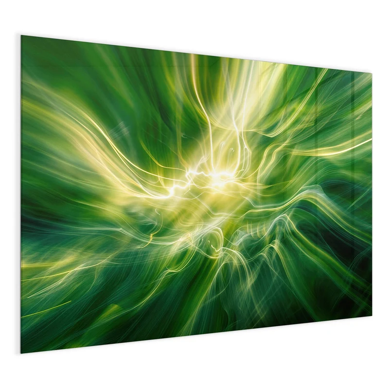 Magnettafel - Grüner Lichtwirbel