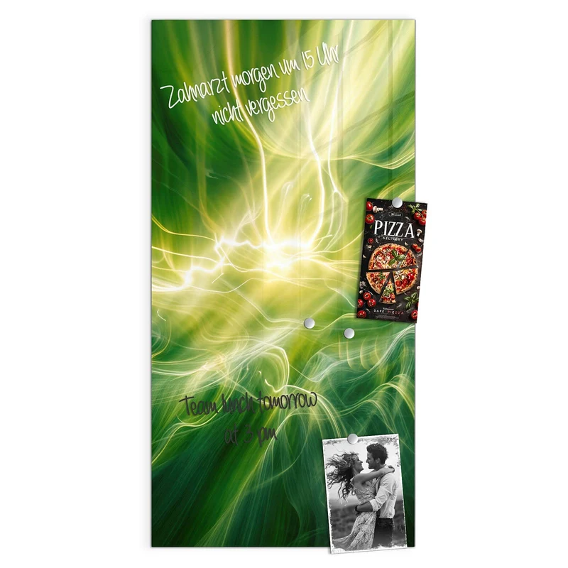 Magnettafel - Grüner Lichtwirbel
