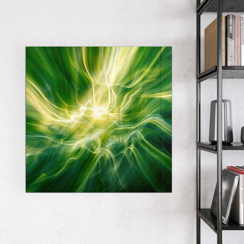 Magnettafel - Grüner Lichtwirbel
