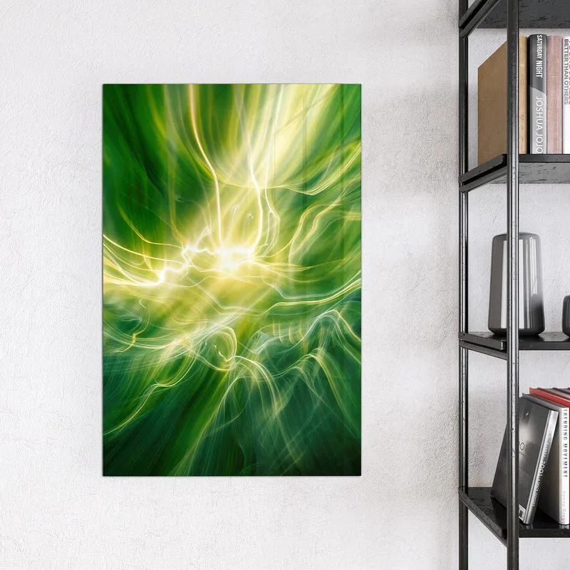 Magnettafel - Grüner Lichtwirbel