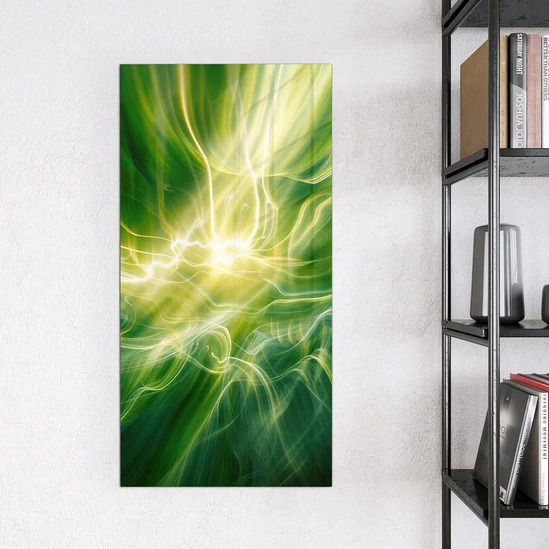 Magnettafel - Grüner Lichtwirbel