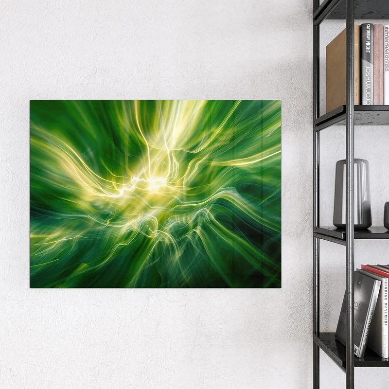 Magnettafel - Grüner Lichtwirbel