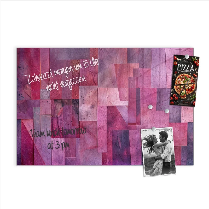 Magnettafel - Magenta Collage