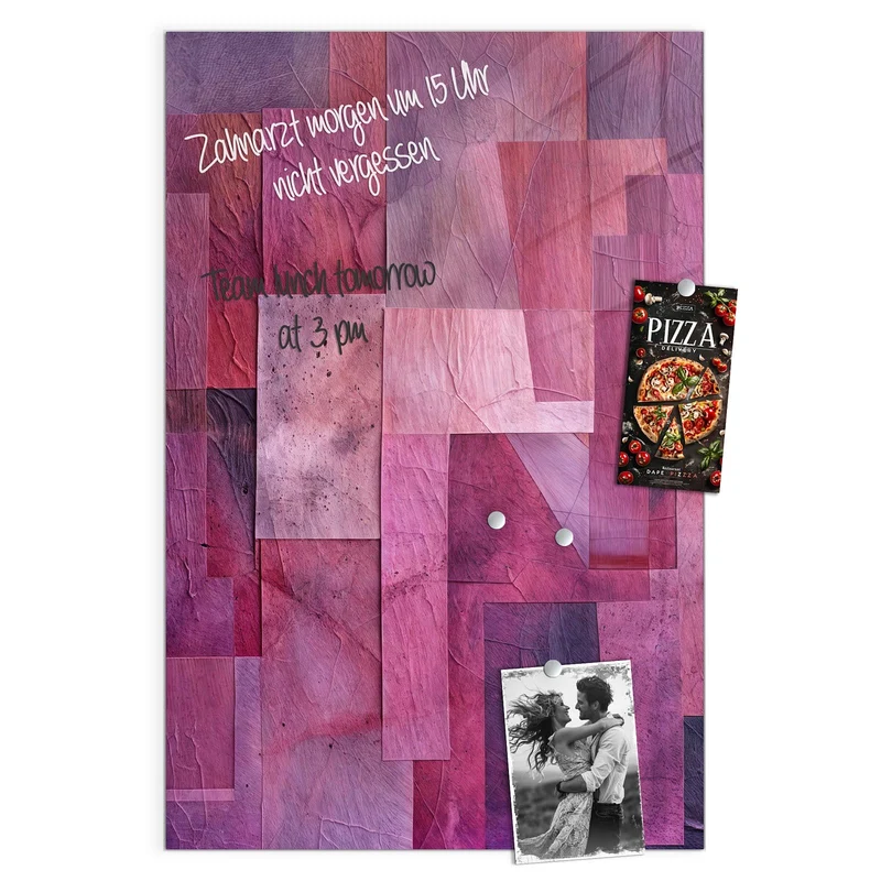 Magnettafel - Magenta Collage