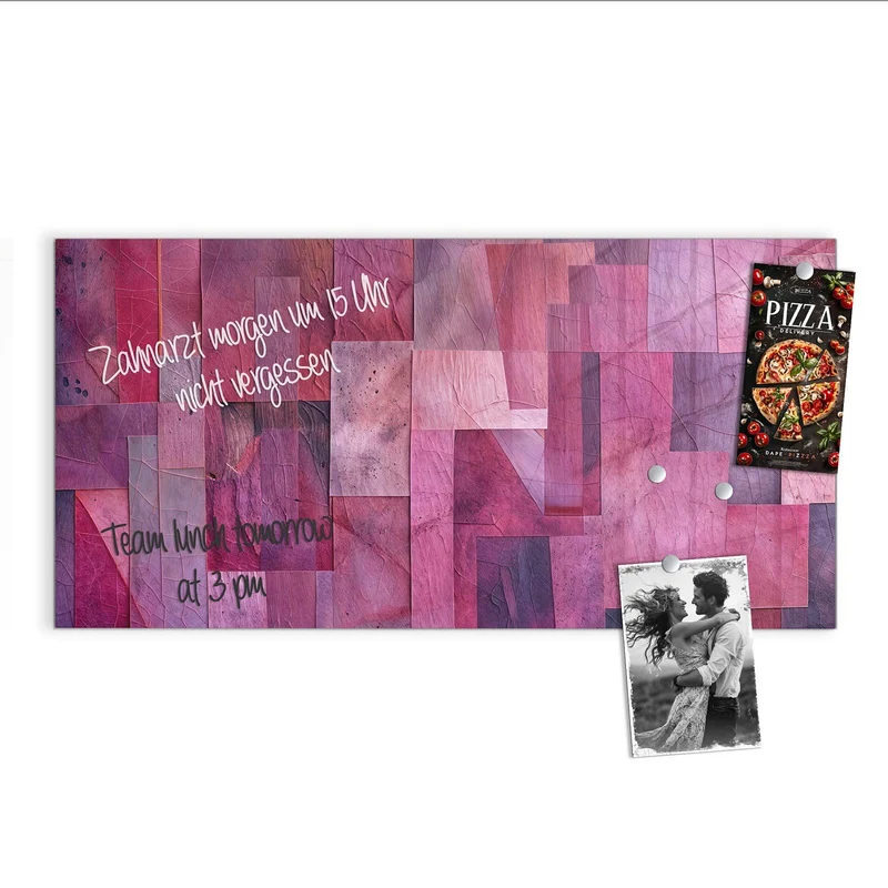 Magnettafel - Magenta Collage