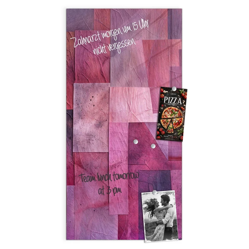 Magnettafel - Magenta Collage