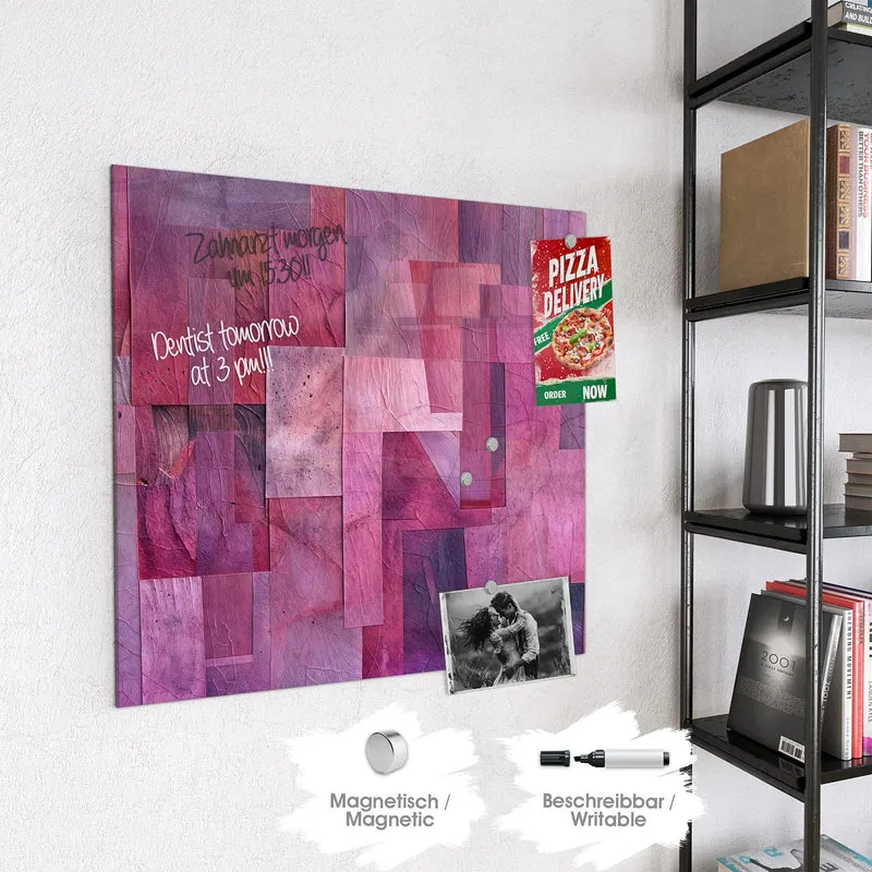 Magnettafel - Magenta Collage