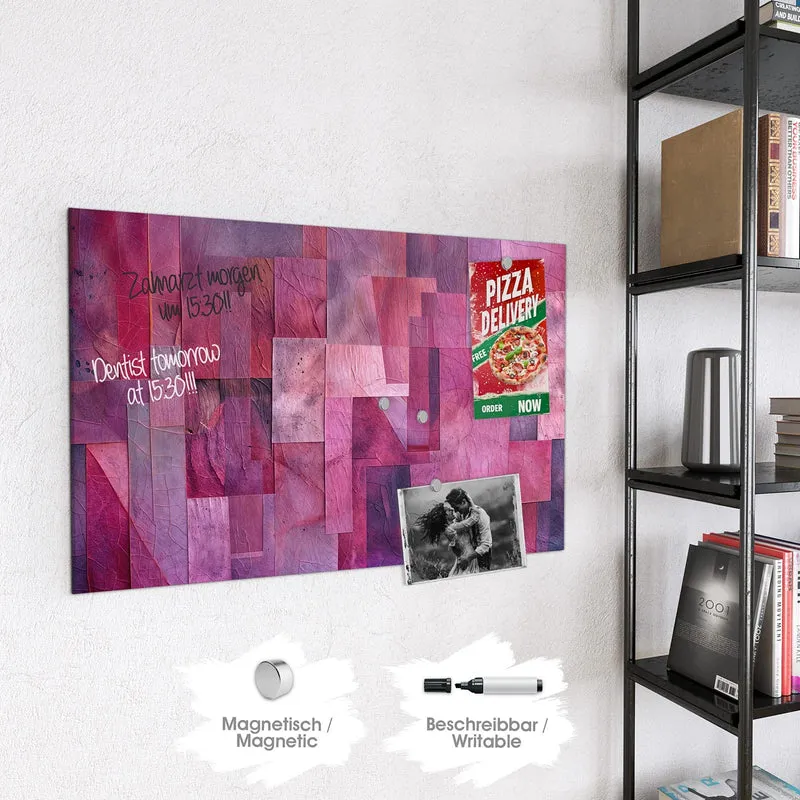 Magnettafel - Magenta Collage