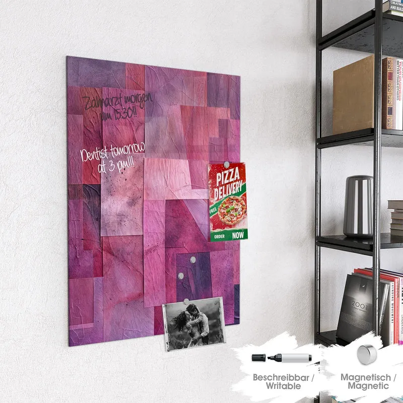 Magnettafel - Magenta Collage