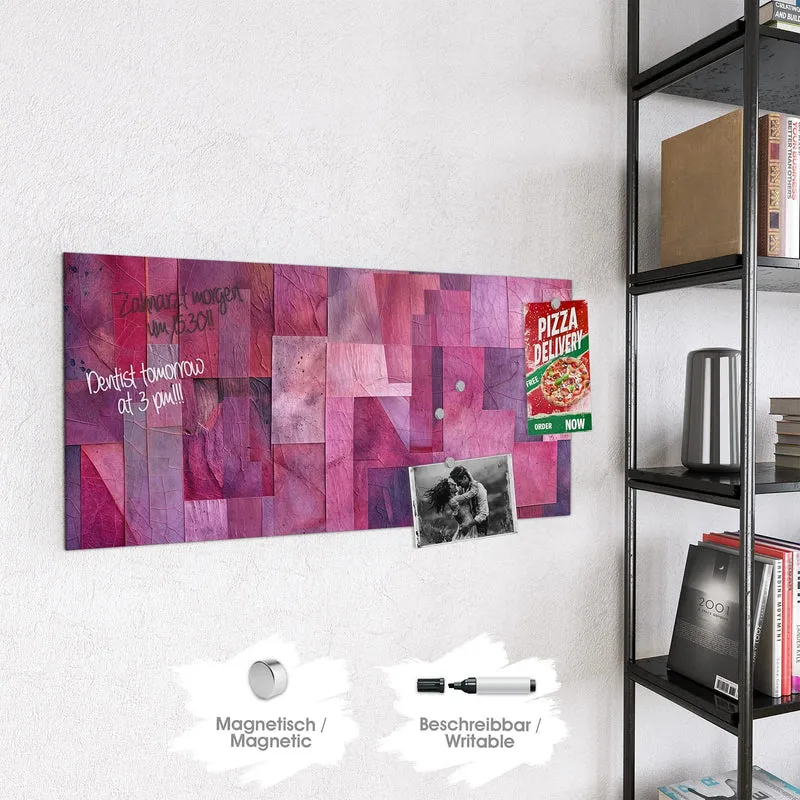Magnettafel - Magenta Collage