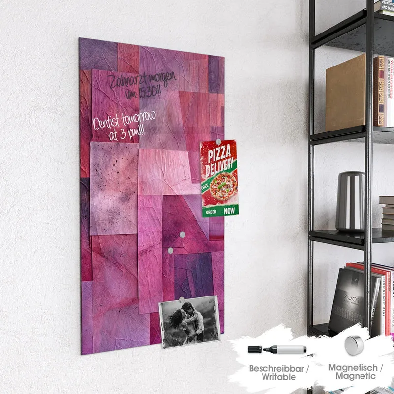Magnettafel - Magenta Collage