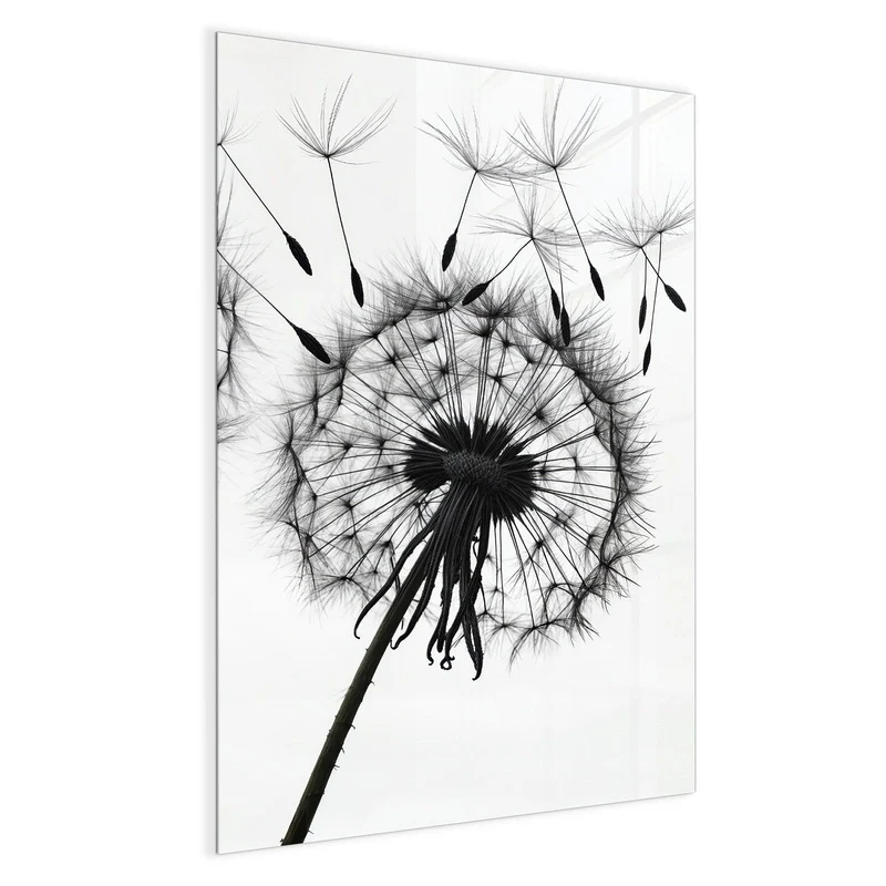 Magnettafel - Pusteblumen in Grau