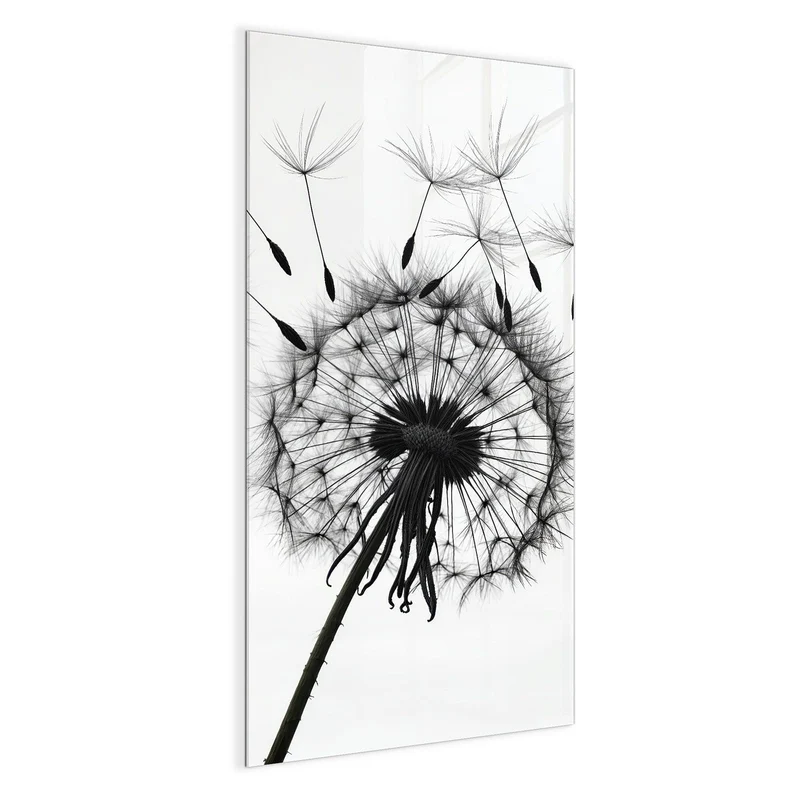 Magnettafel - Pusteblumen in Grau
