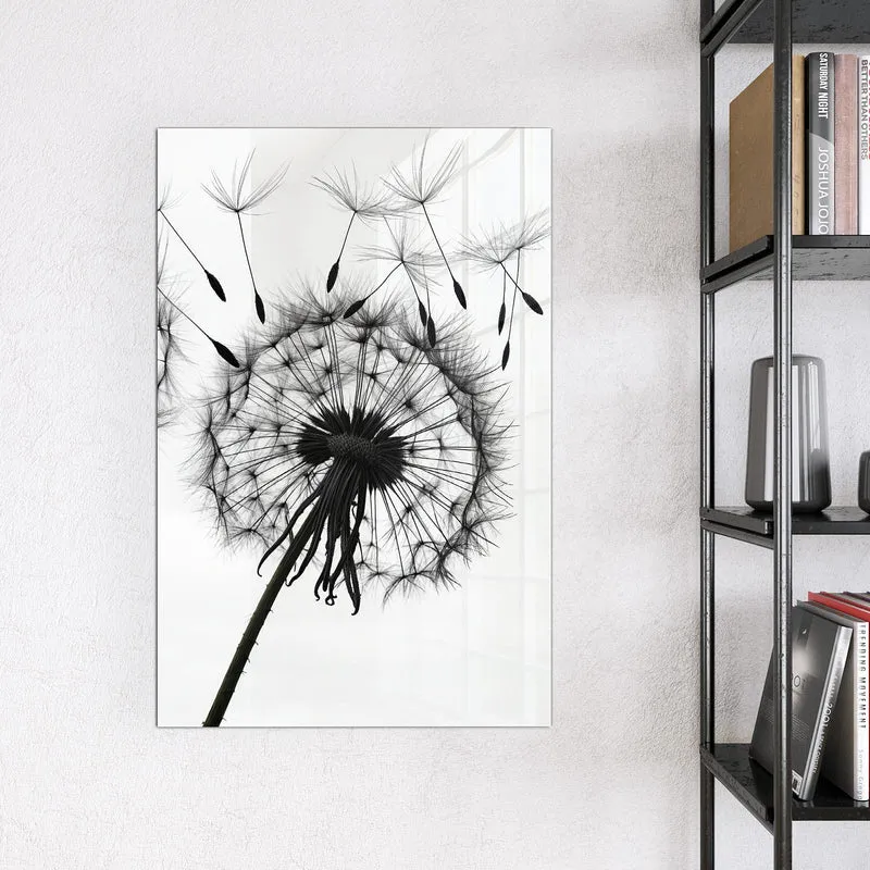 Magnettafel - Pusteblumen in Grau