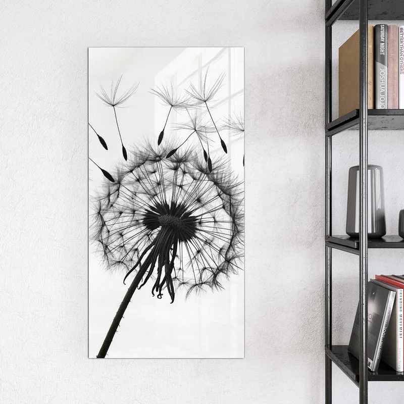 Magnettafel - Pusteblumen in Grau