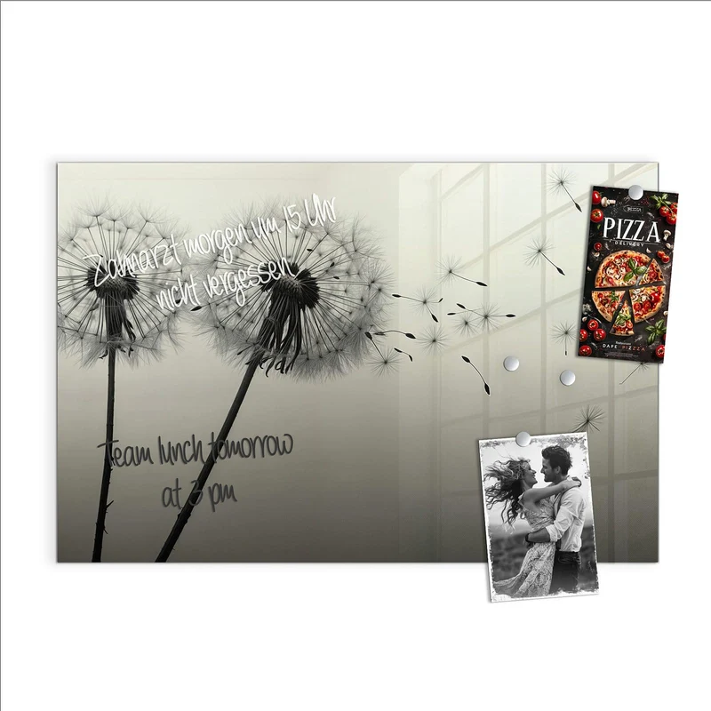 Magnettafel - Pusteblume in Sepia