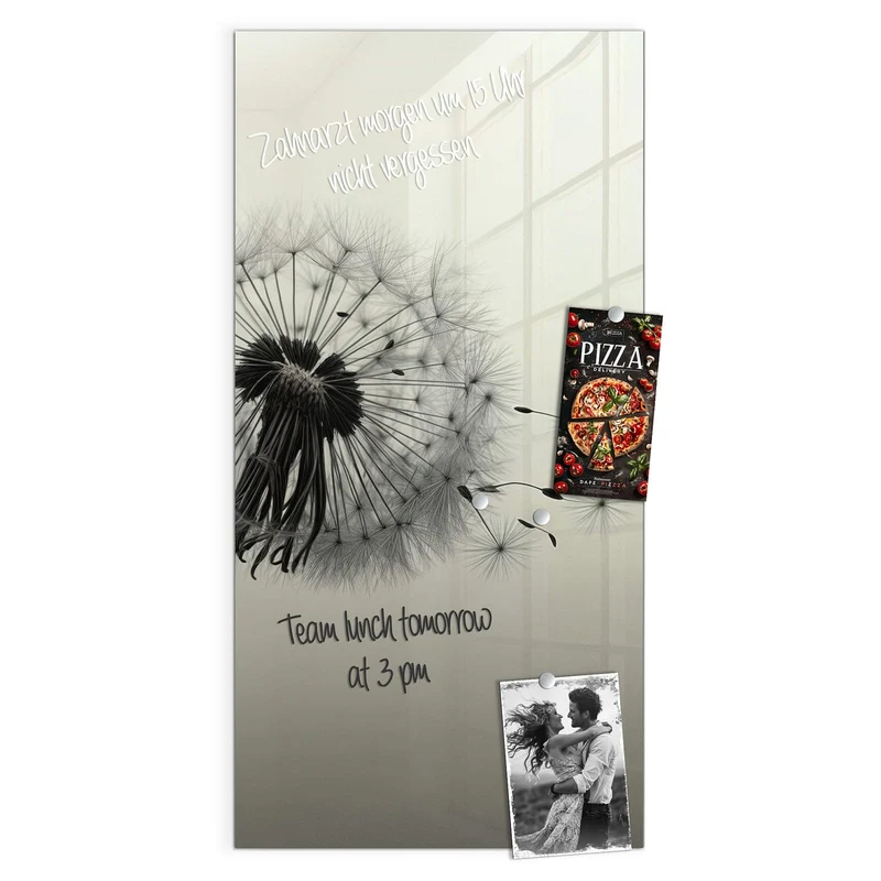 Magnettafel - Pusteblume in Sepia