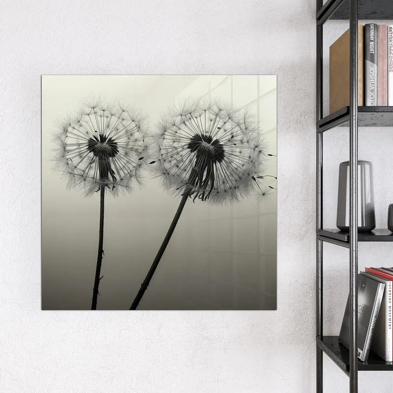 Magnettafel - Pusteblume in Sepia
