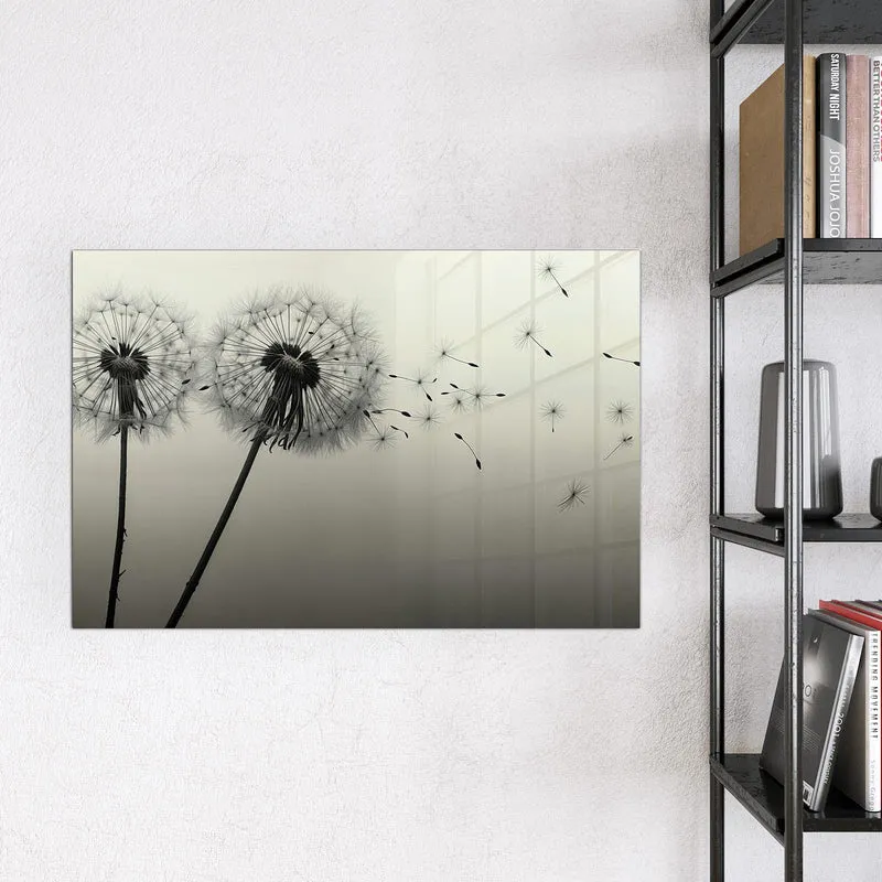 Magnettafel - Pusteblume in Sepia