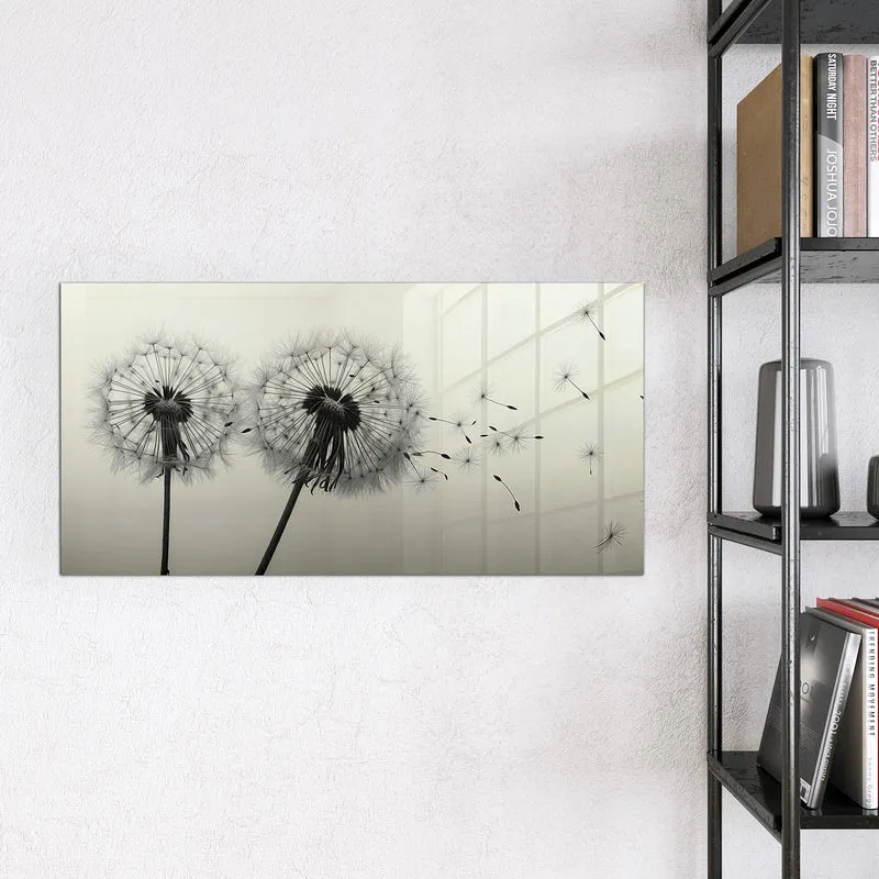 Magnettafel - Pusteblume in Sepia