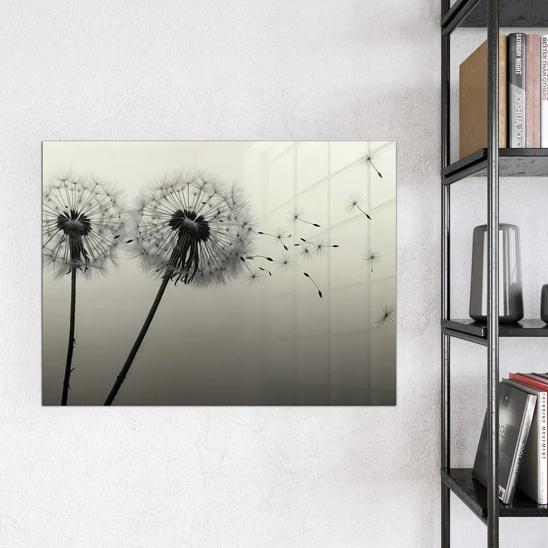 Magnettafel - Pusteblume in Sepia