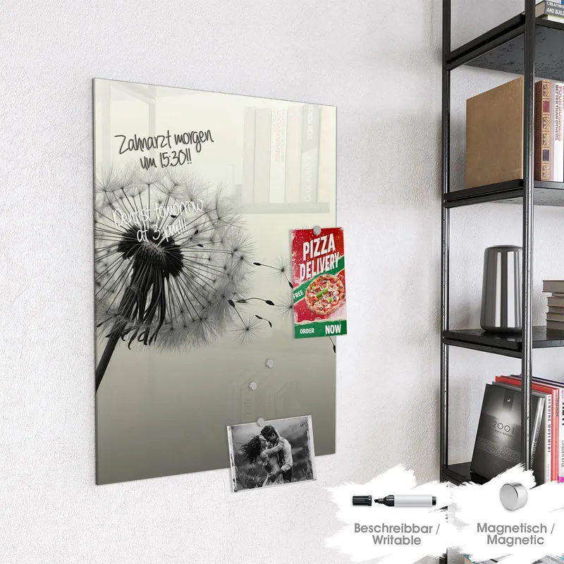 Magnettafel - Pusteblume in Sepia