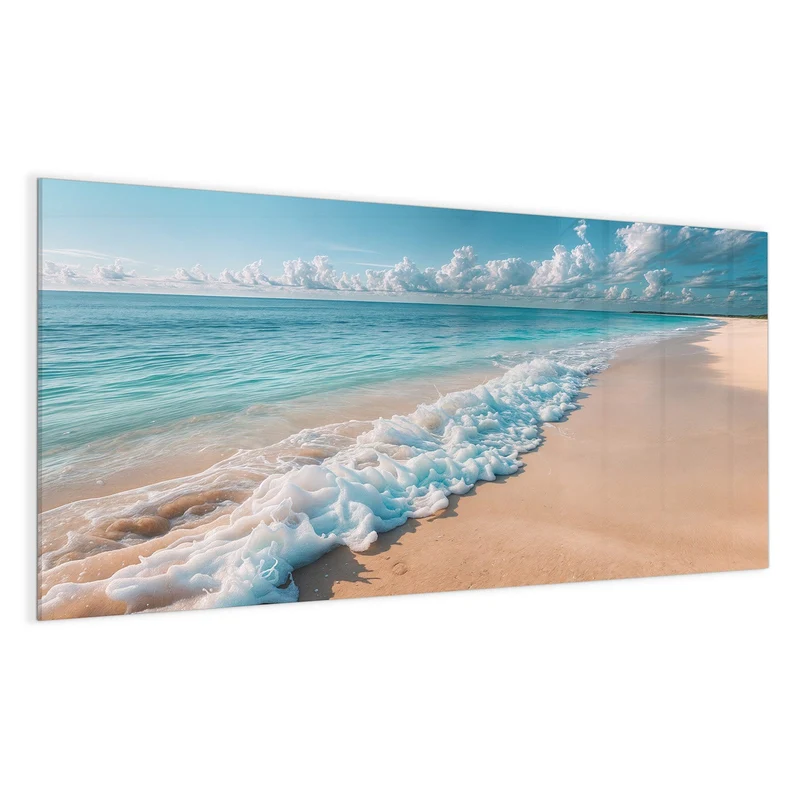 Magnettafel - Wolken über Türkismeer