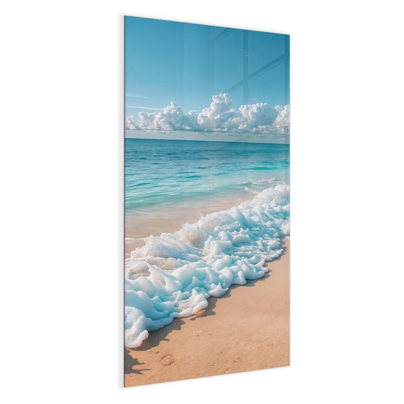 Magnettafel - Wolken über Türkismeer