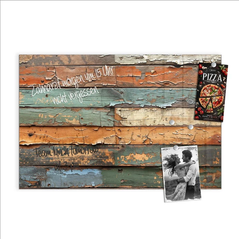 Magnettafel - Antike Holzplanken