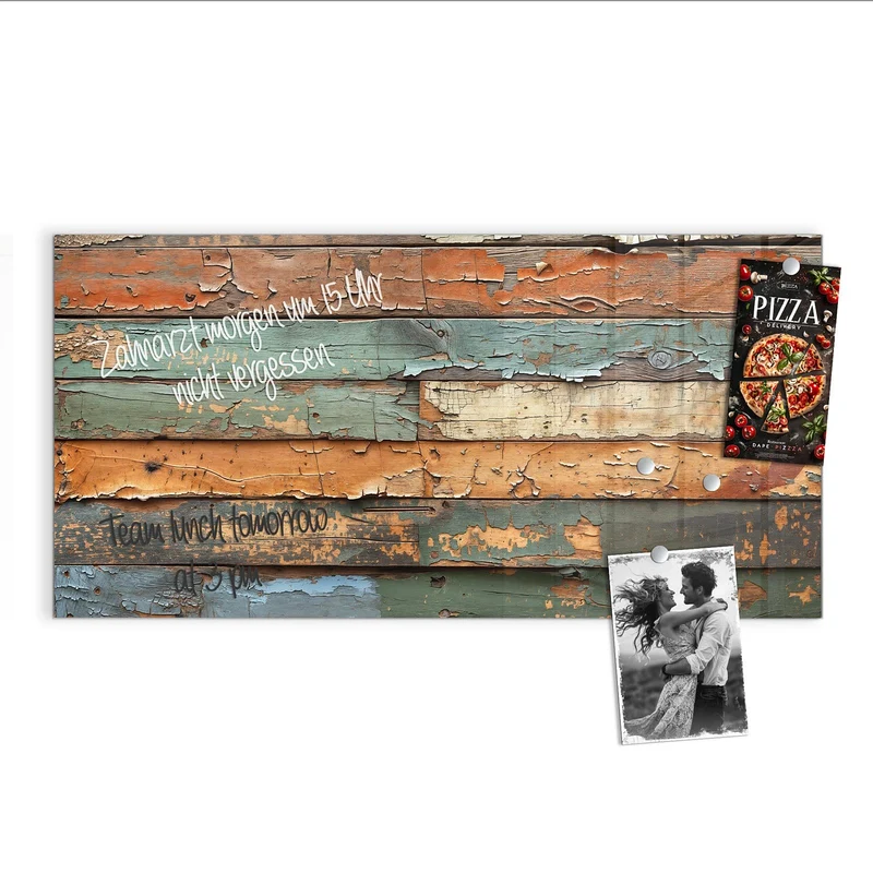 Magnettafel - Antike Holzplanken