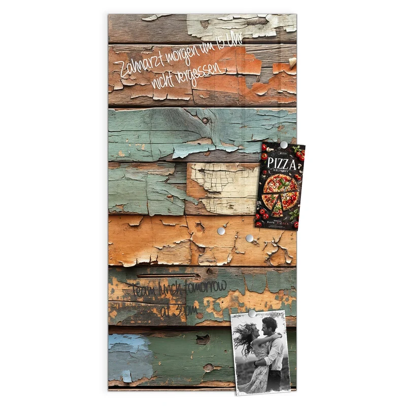 Magnettafel - Antike Holzplanken
