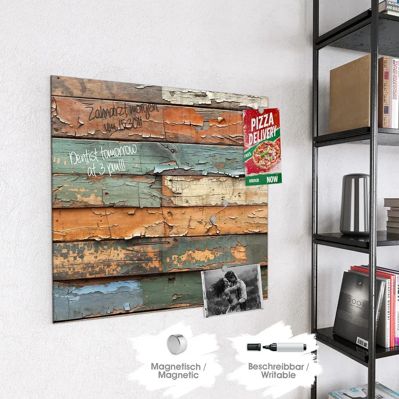 Magnettafel - Antike Holzplanken
