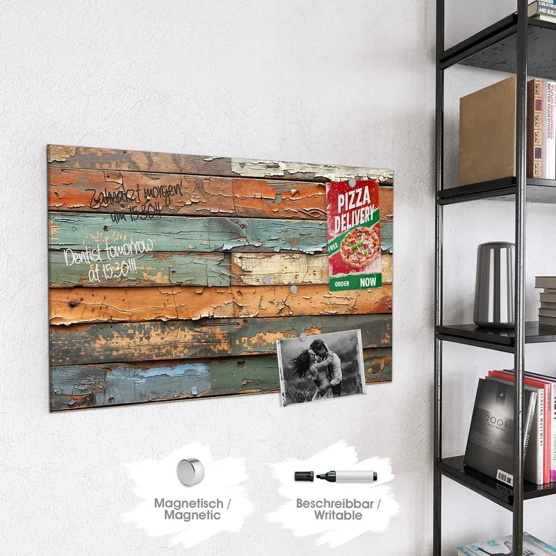 Magnettafel - Antike Holzplanken