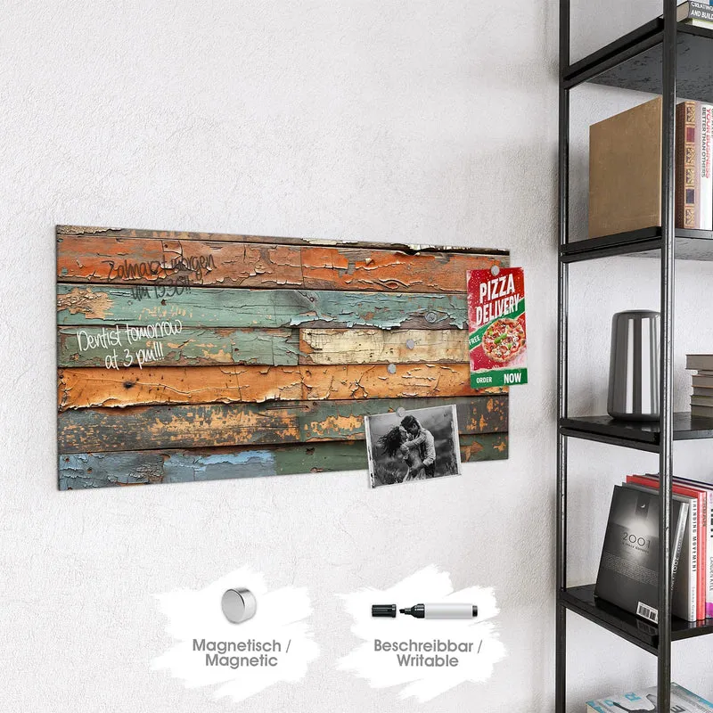 Magnettafel - Antike Holzplanken