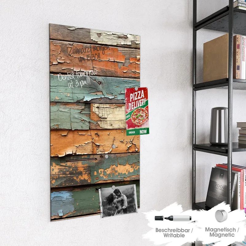 Magnettafel - Antike Holzplanken