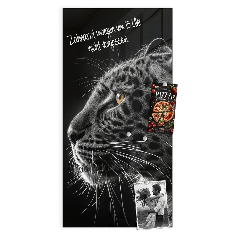 Magnettafel - Leopard im Profil