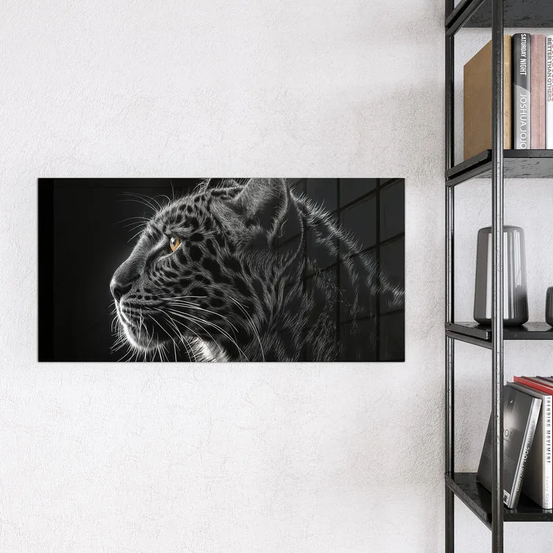 Magnettafel - Leopard im Profil