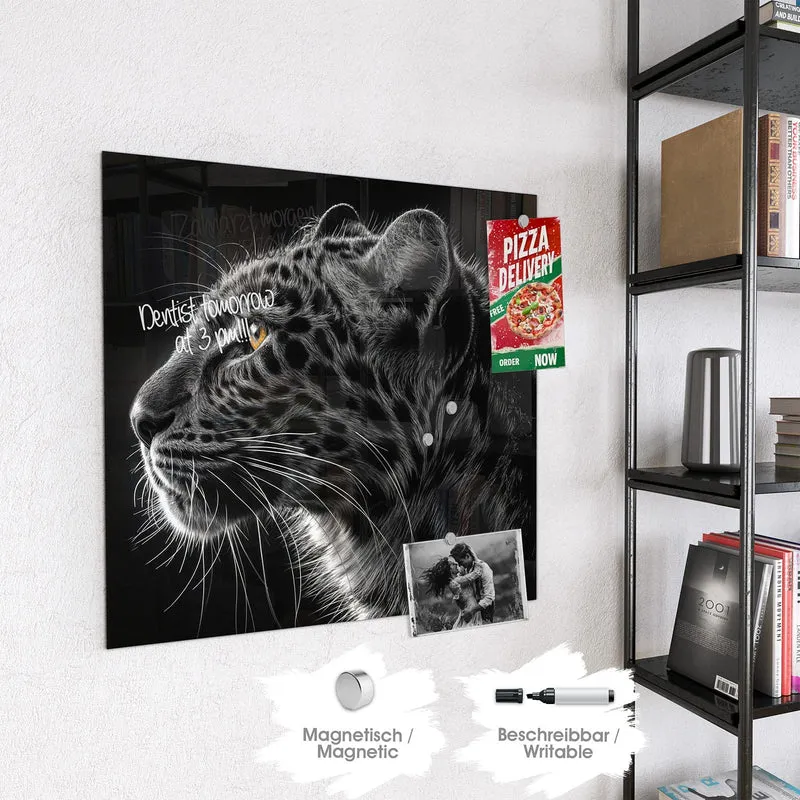 Magnettafel - Leopard im Profil