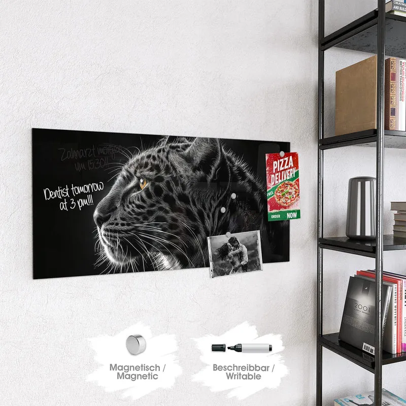 Magnettafel - Leopard im Profil
