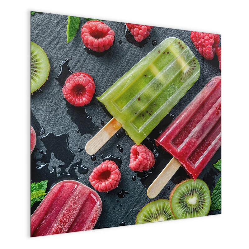 Magnettafel - Fruchteis auf Schiefer