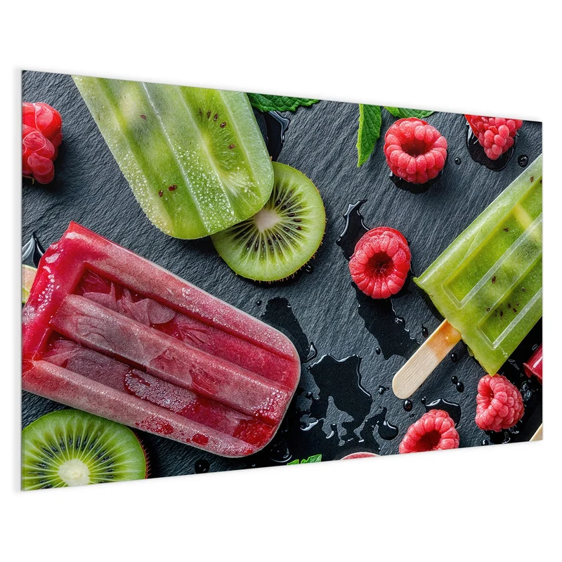 Magnettafel - Fruchteis auf Schiefer