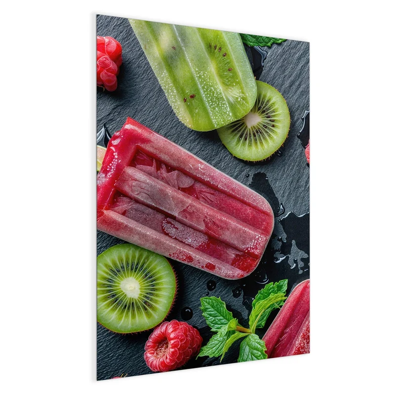 Magnettafel - Fruchteis auf Schiefer