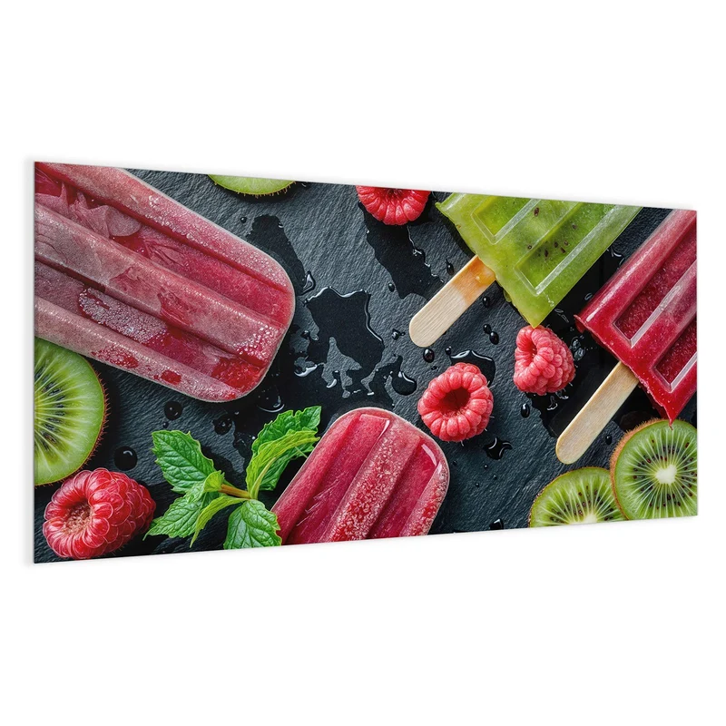 Magnettafel - Fruchteis auf Schiefer