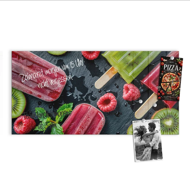 Magnettafel - Fruchteis auf Schiefer