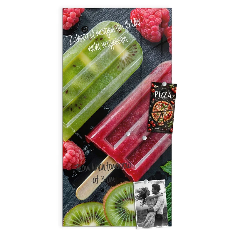 Magnettafel - Fruchteis auf Schiefer
