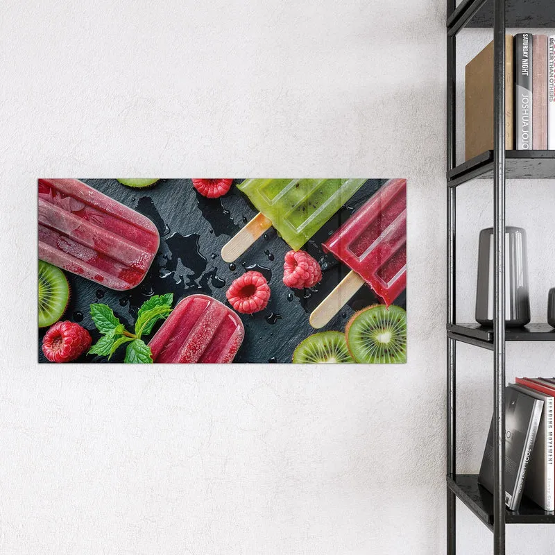 Magnettafel - Fruchteis auf Schiefer