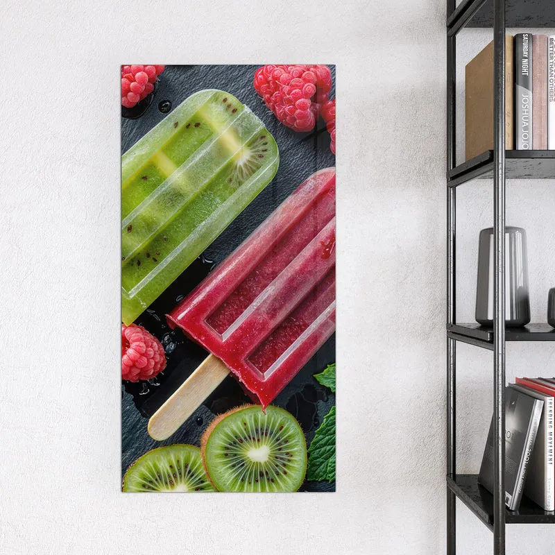 Magnettafel - Fruchteis auf Schiefer
